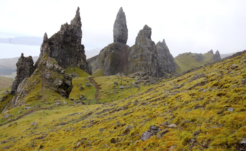 mountains, peak, rocks, rock formations, summit, landscape, countryside, scenery, nature, old man of storr, the storr, isle of skye, scotland, peak, isle of skye, isle of skye, isle of skye, scotland, scotland, scotland, scotland, scotland